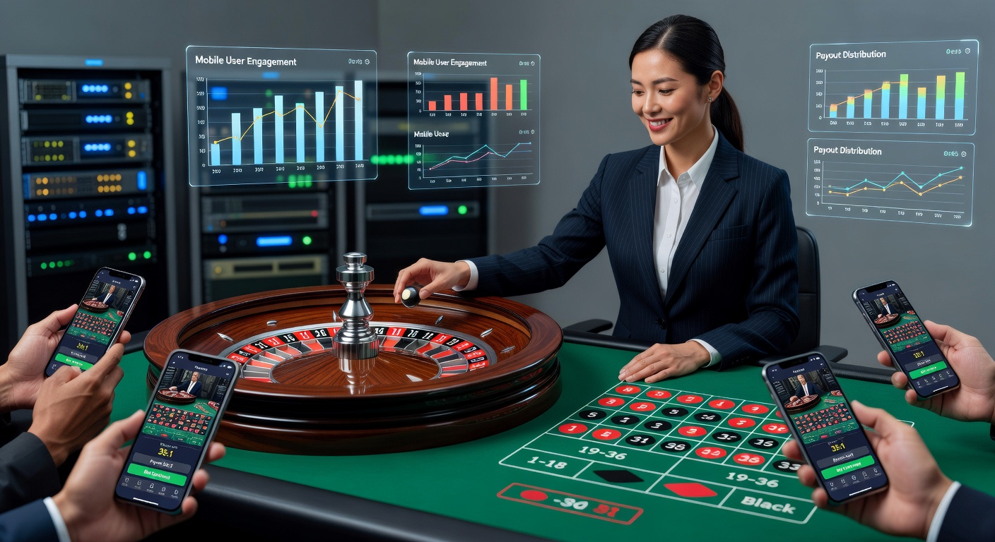Close-up of a dealer's hands placing a marker on a live roulette betting layout, viewed through a mobile interface