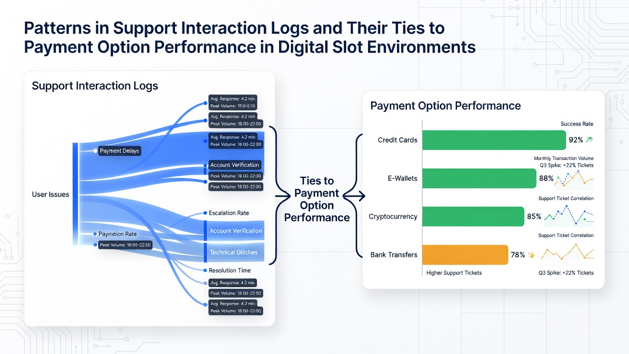 Data charts showing correlations between support ticket themes and payment method reliability metrics