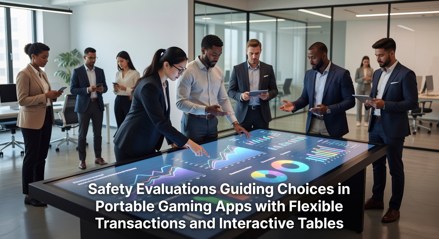 Safety evaluations dashboard showing security metrics for mobile gaming apps with transaction and table features